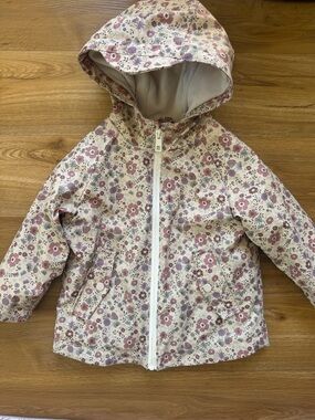 Zara Kids Floral Hooded Rain Jacket